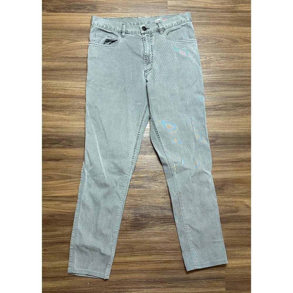 Faherty Men's Comfort Twill 5 Pocket Pants 2.0 Stretch Grey Slim Fit Sz 32x29